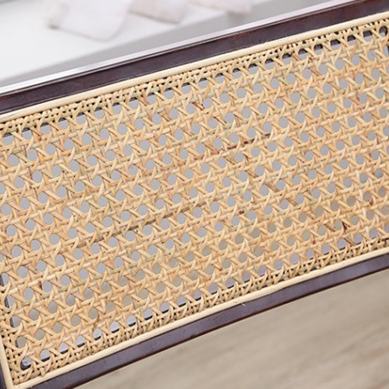 Country Style Aged Wood Dining Chair Cane Back Armless Open Back Dining Side Chair Clearhalo ' kitchen&dining_furn' 'Dining Chairs' 'Dining Tables & Seating' 'dining_chair' 'furn' 'furn_dining_chair' 'Furniture' 'furniture_dining_chair' 'Kitchen & Dining Furniture' 'kitchen' 4105040