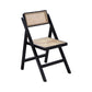 Country Style Aged Wood Dining Chair Cane Back Armless Open Back Dining Side Chair Black 1 Piece Clearhalo ' kitchen&dining_furn' 'Dining Chairs' 'Dining Tables & Seating' 'dining_chair' 'furn' 'furn_dining_chair' 'Furniture' 'furniture_dining_chair' 'Kitchen & Dining Furniture' 'kitchen' 4105041
