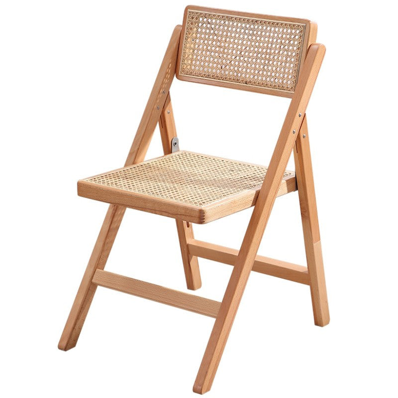 Country Style Aged Wood Dining Chair Cane Back Armless Open Back Dining Side Chair Clearhalo ' kitchen&dining_furn' 'Dining Chairs' 'Dining Tables & Seating' 'dining_chair' 'furn' 'furn_dining_chair' 'Furniture' 'furniture_dining_chair' 'Kitchen & Dining Furniture' 'kitchen' 4105042