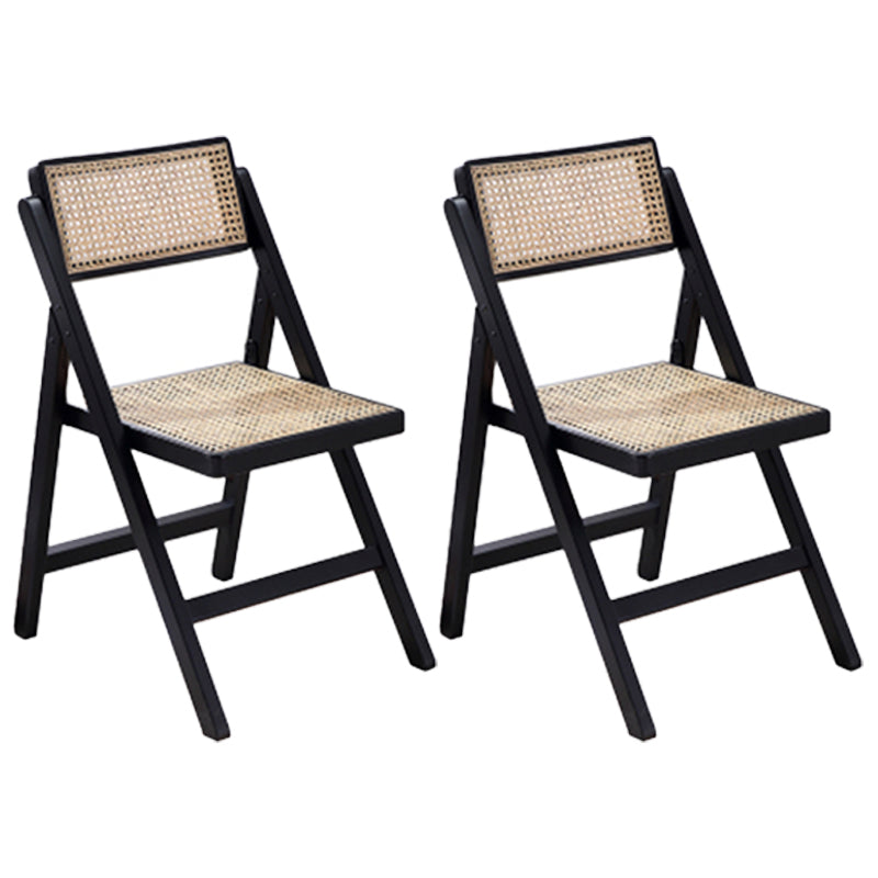 Country Style Aged Wood Dining Chair Cane Back Armless Open Back Dining Side Chair Black 2 Piece Set Clearhalo ' kitchen&dining_furn' 'Dining Chairs' 'Dining Tables & Seating' 'dining_chair' 'furn' 'furn_dining_chair' 'Furniture' 'furniture_dining_chair' 'Kitchen & Dining Furniture' 'kitchen' 4105043