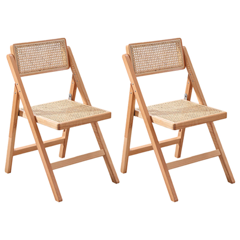 Country Style Aged Wood Dining Chair Cane Back Armless Open Back Dining Side Chair Wood 2 Piece Set Clearhalo ' kitchen&dining_furn' 'Dining Chairs' 'Dining Tables & Seating' 'dining_chair' 'furn' 'furn_dining_chair' 'Furniture' 'furniture_dining_chair' 'Kitchen & Dining Furniture' 'kitchen' 4105051
