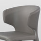 Designer Style Wingback Arm Chair Leather Matte Finish Single Dining Chair Clearhalo ' kitchen&dining_furn' 'Dining Chairs' 'Dining Tables & Seating' 'dining_chair' 'furn' 'furn_dining_chair' 'Furniture' 'furniture_dining_chair' 'Kitchen & Dining Furniture' 'kitchen' 4105063
