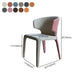 Designer Style Wingback Arm Chair Leather Matte Finish Single Dining Chair Clearhalo ' kitchen&dining_furn' 'Dining Chairs' 'Dining Tables & Seating' 'dining_chair' 'furn' 'furn_dining_chair' 'Furniture' 'furniture_dining_chair' 'Kitchen & Dining Furniture' 'kitchen' 4105076
