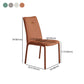 Modern Style Leather Dining Chairs Solid Back Stackable Side Chair for Home Use (Set of 2) Clearhalo ' kitchen&dining_furn' 'Dining Chairs' 'Dining Tables & Seating' 'dining_chair' 'furn' 'furn_dining_chair' 'Furniture' 'furniture_dining_chair' 'Kitchen & Dining Furniture' 'kitchen' 4105163