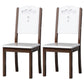 Home Industrial Wood Dining Chair Armless Open Back Dining Side Chair (Set of 2) Walnut Clearhalo ' kitchen&dining_furn' 'Dining Chairs' 'Dining Tables & Seating' 'dining_chair' 'furn' 'furn_dining_chair' 'Furniture' 'furniture_dining_chair' 'Kitchen & Dining Furniture' 'kitchen' 4105248