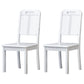 Home Industrial Wood Dining Chair Armless Open Back Dining Side Chair (Set of 2) Gloss White Clearhalo ' kitchen&dining_furn' 'Dining Chairs' 'Dining Tables & Seating' 'dining_chair' 'furn' 'furn_dining_chair' 'Furniture' 'furniture_dining_chair' 'Kitchen & Dining Furniture' 'kitchen' 4105252