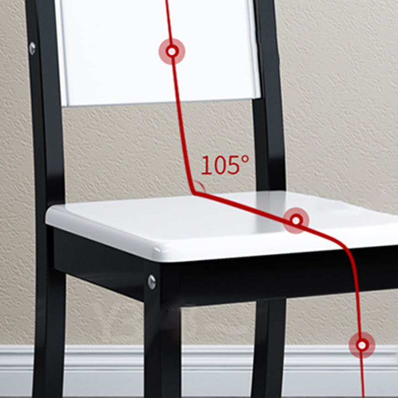 Home Industrial Wood Dining Chair Armless Open Back Dining Side Chair (Set of 2) Clearhalo ' kitchen&dining_furn' 'Dining Chairs' 'Dining Tables & Seating' 'dining_chair' 'furn' 'furn_dining_chair' 'Furniture' 'furniture_dining_chair' 'Kitchen & Dining Furniture' 'kitchen' 4105253