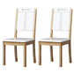 Home Industrial Wood Dining Chair Armless Open Back Dining Side Chair (Set of 2) Khaki-White Clearhalo ' kitchen&dining_furn' 'Dining Chairs' 'Dining Tables & Seating' 'dining_chair' 'furn' 'furn_dining_chair' 'Furniture' 'furniture_dining_chair' 'Kitchen & Dining Furniture' 'kitchen' 4105256