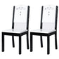 Home Industrial Wood Dining Chair Armless Open Back Dining Side Chair (Set of 2) Black Clearhalo ' kitchen&dining_furn' 'Dining Chairs' 'Dining Tables & Seating' 'dining_chair' 'furn' 'furn_dining_chair' 'Furniture' 'furniture_dining_chair' 'Kitchen & Dining Furniture' 'kitchen' 4105257