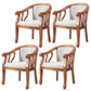 Traditional Ash Wood Chair Set Solid Back Arm Kitchen Dining Room Chairs Off-White 4 Piece Set Clearhalo ' kitchen&dining_furn' 'Dining Chairs' 'Dining Tables & Seating' 'dining_chair' 'furn' 'furn_dining_chair' 'Furniture' 'furniture_dining_chair' 'Kitchen & Dining Furniture' 'kitchen' 4105265