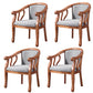 Traditional Ash Wood Chair Set Solid Back Arm Kitchen Dining Room Chairs Light Gray 4 Piece Set Clearhalo ' kitchen&dining_furn' 'Dining Chairs' 'Dining Tables & Seating' 'dining_chair' 'furn' 'furn_dining_chair' 'Furniture' 'furniture_dining_chair' 'Kitchen & Dining Furniture' 'kitchen' 4105271