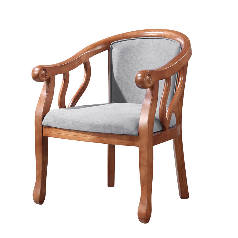 Traditional Ash Wood Chair Set Solid Back Arm Kitchen Dining Room Chairs Light Gray 1 Piece Clearhalo ' kitchen&dining_furn' 'Dining Chairs' 'Dining Tables & Seating' 'dining_chair' 'furn' 'furn_dining_chair' 'Furniture' 'furniture_dining_chair' 'Kitchen & Dining Furniture' 'kitchen' 4105273