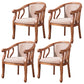 Traditional Ash Wood Chair Set Solid Back Arm Kitchen Dining Room Chairs Light Coffee 4 Piece Set Clearhalo ' kitchen&dining_furn' 'Dining Chairs' 'Dining Tables & Seating' 'dining_chair' 'furn' 'furn_dining_chair' 'Furniture' 'furniture_dining_chair' 'Kitchen & Dining Furniture' 'kitchen' 4105277