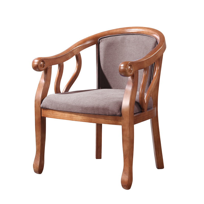 Traditional Ash Wood Chair Set Solid Back Arm Kitchen Dining Room Chairs Dark Coffee 1 Piece Clearhalo ' kitchen&dining_furn' 'Dining Chairs' 'Dining Tables & Seating' 'dining_chair' 'furn' 'furn_dining_chair' 'Furniture' 'furniture_dining_chair' 'Kitchen & Dining Furniture' 'kitchen' 4105281