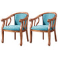 Traditional Ash Wood Chair Set Solid Back Arm Kitchen Dining Room Chairs Sky Blue 2 Piece Set Clearhalo ' kitchen&dining_furn' 'Dining Chairs' 'Dining Tables & Seating' 'dining_chair' 'furn' 'furn_dining_chair' 'Furniture' 'furniture_dining_chair' 'Kitchen & Dining Furniture' 'kitchen' 4105288