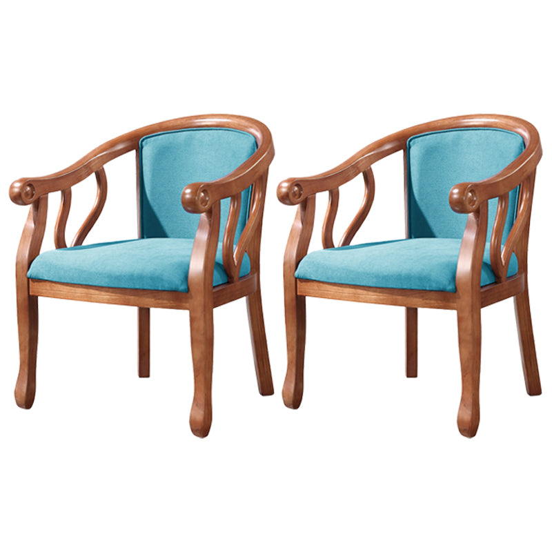 Traditional Ash Wood Chair Set Solid Back Arm Kitchen Dining Room Chairs Sky Blue 2 Piece Set Clearhalo ' kitchen&dining_furn' 'Dining Chairs' 'Dining Tables & Seating' 'dining_chair' 'furn' 'furn_dining_chair' 'Furniture' 'furniture_dining_chair' 'Kitchen & Dining Furniture' 'kitchen' 4105288