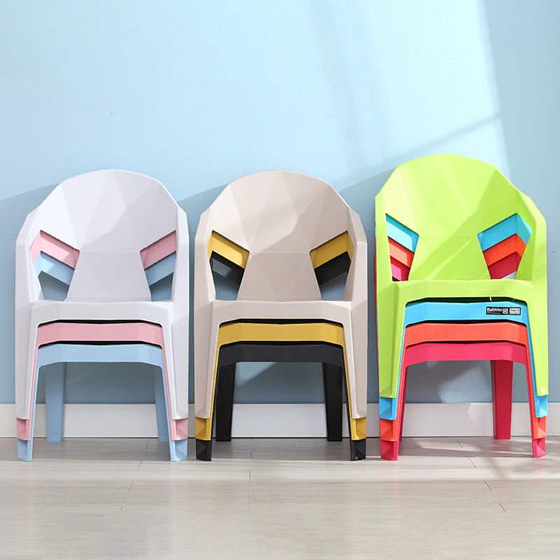 Contemporary Style Dining Chair Plastic Dining Arm Side Chairs for Kitchen (Set of 4) Clearhalo ' kitchen&dining_furn' 'Dining Chairs' 'Dining Tables & Seating' 'dining_chair' 'furn' 'furn_dining_chair' 'Furniture' 'furniture_dining_chair' 'Kitchen & Dining Furniture' 'kitchen' 4105292