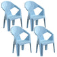 Contemporary Style Dining Chair Plastic Dining Arm Side Chairs for Kitchen (Set of 4) Light Blue Clearhalo ' kitchen&dining_furn' 'Dining Chairs' 'Dining Tables & Seating' 'dining_chair' 'furn' 'furn_dining_chair' 'Furniture' 'furniture_dining_chair' 'Kitchen & Dining Furniture' 'kitchen' 4105297