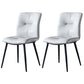 Industrial Indoor Side Chair Solid Back Metal Upholstered Dining Room Chair Grey 2 Piece Set Clearhalo ' kitchen&dining_furn' 'Dining Chairs' 'Dining Tables & Seating' 'dining_chair' 'furn' 'furn_dining_chair' 'Furniture' 'furniture_dining_chair' 'Kitchen & Dining Furniture' 'kitchen' 4105333