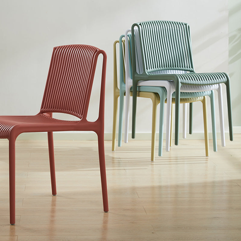 Nordic Style Plastic Dining Chair Armless Dining Side Chair for Kitchen Clearhalo ' kitchen&dining_furn' 'Dining Chairs' 'Dining Tables & Seating' 'dining_chair' 'furn' 'furn_dining_chair' 'Furniture' 'furniture_dining_chair' 'Kitchen & Dining Furniture' 'kitchen' 4105384