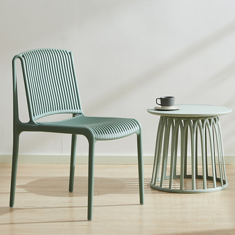 Nordic Style Plastic Dining Chair Armless Dining Side Chair for Kitchen Clearhalo ' kitchen&dining_furn' 'Dining Chairs' 'Dining Tables & Seating' 'dining_chair' 'furn' 'furn_dining_chair' 'Furniture' 'furniture_dining_chair' 'Kitchen & Dining Furniture' 'kitchen' 4105386