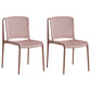 Nordic Style Plastic Dining Chair Armless Dining Side Chair for Kitchen Pink 2 Piece Set Clearhalo ' kitchen&dining_furn' 'Dining Chairs' 'Dining Tables & Seating' 'dining_chair' 'furn' 'furn_dining_chair' 'Furniture' 'furniture_dining_chair' 'Kitchen & Dining Furniture' 'kitchen' 4105387