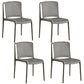 Nordic Style Plastic Dining Chair Armless Dining Side Chair for Kitchen Grey 4 Piece Set Clearhalo ' kitchen&dining_furn' 'Dining Chairs' 'Dining Tables & Seating' 'dining_chair' 'furn' 'furn_dining_chair' 'Furniture' 'furniture_dining_chair' 'Kitchen & Dining Furniture' 'kitchen' 4105388