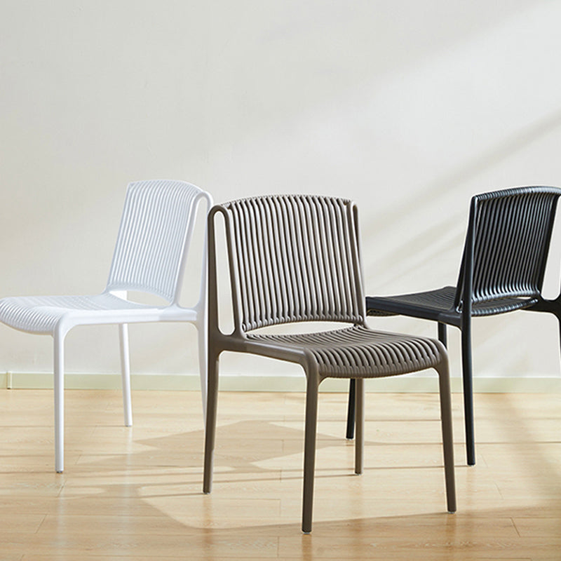 Nordic Style Plastic Dining Chair Armless Dining Side Chair for Kitchen Clearhalo ' kitchen&dining_furn' 'Dining Chairs' 'Dining Tables & Seating' 'dining_chair' 'furn' 'furn_dining_chair' 'Furniture' 'furniture_dining_chair' 'Kitchen & Dining Furniture' 'kitchen' 4105401