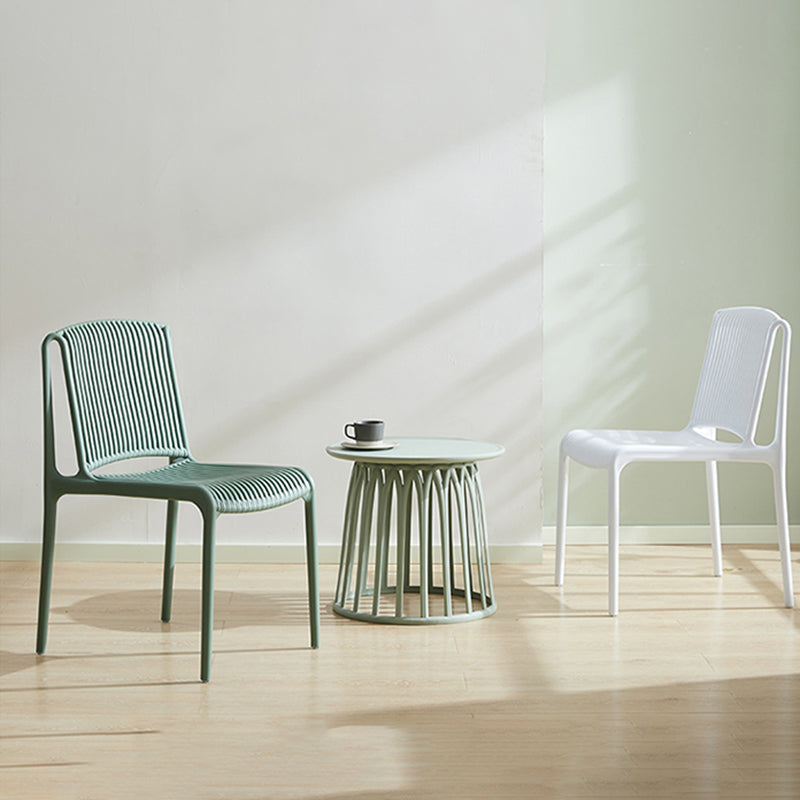 Nordic Style Plastic Dining Chair Armless Dining Side Chair for Kitchen Clearhalo ' kitchen&dining_furn' 'Dining Chairs' 'Dining Tables & Seating' 'dining_chair' 'furn' 'furn_dining_chair' 'Furniture' 'furniture_dining_chair' 'Kitchen & Dining Furniture' 'kitchen' 4105402