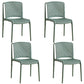 Nordic Style Plastic Dining Chair Armless Dining Side Chair for Kitchen Gray-Green 4 Piece Set Clearhalo ' kitchen&dining_furn' 'Dining Chairs' 'Dining Tables & Seating' 'dining_chair' 'furn' 'furn_dining_chair' 'Furniture' 'furniture_dining_chair' 'Kitchen & Dining Furniture' 'kitchen' 4105405