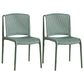 Nordic Style Plastic Dining Chair Armless Dining Side Chair for Kitchen Gray-Green 2 Piece Set Clearhalo ' kitchen&dining_furn' 'Dining Chairs' 'Dining Tables & Seating' 'dining_chair' 'furn' 'furn_dining_chair' 'Furniture' 'furniture_dining_chair' 'Kitchen & Dining Furniture' 'kitchen' 4105407