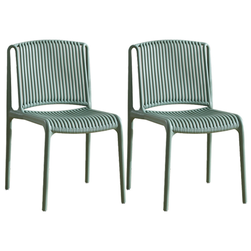 Nordic Style Plastic Dining Chair Armless Dining Side Chair for Kitchen Gray-Green 2 Piece Set Clearhalo ' kitchen&dining_furn' 'Dining Chairs' 'Dining Tables & Seating' 'dining_chair' 'furn' 'furn_dining_chair' 'Furniture' 'furniture_dining_chair' 'Kitchen & Dining Furniture' 'kitchen' 4105407