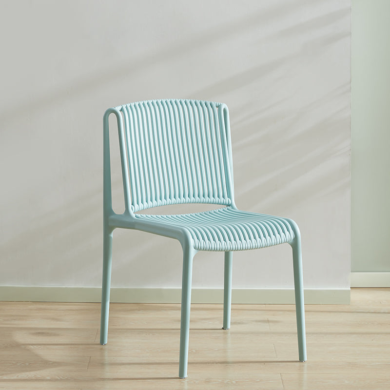 Nordic Style Plastic Dining Chair Armless Dining Side Chair for Kitchen Light Green 1 Piece Clearhalo ' kitchen&dining_furn' 'Dining Chairs' 'Dining Tables & Seating' 'dining_chair' 'furn' 'furn_dining_chair' 'Furniture' 'furniture_dining_chair' 'Kitchen & Dining Furniture' 'kitchen' 4105415