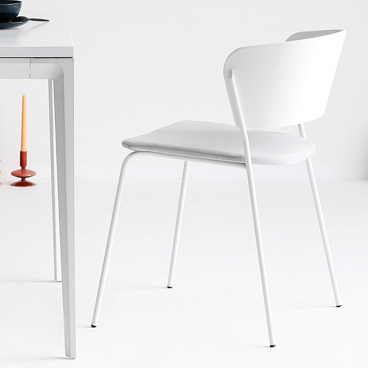 Indoor Dining Side Chairs Stackable Dining Armless Chairs with Metal Legs Clearhalo ' kitchen&dining_furn' 'Dining Chairs' 'Dining Tables & Seating' 'dining_chair' 'furn' 'furn_dining_chair' 'Furniture' 'furniture_dining_chair' 'Kitchen & Dining Furniture' 'kitchen' 4105999