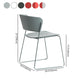 Indoor Dining Side Chairs Stackable Dining Armless Chairs with Metal Legs Clearhalo ' kitchen&dining_furn' 'Dining Chairs' 'Dining Tables & Seating' 'dining_chair' 'furn' 'furn_dining_chair' 'Furniture' 'furniture_dining_chair' 'Kitchen & Dining Furniture' 'kitchen' 4106006