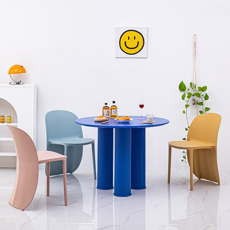 Nordic Style Plastic Dining Chair Dining Armless Side Chairs for Kitchen (Set of 2) Clearhalo ' kitchen&dining_furn' 'Dining Chairs' 'Dining Tables & Seating' 'dining_chair' 'furn' 'furn_dining_chair' 'Furniture' 'furniture_dining_chair' 'Kitchen & Dining Furniture' 'kitchen' 4106019