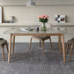 Mid-Century Sintered Stone Dining Table Gray Rectangle Dining Table for Kitchen Clearhalo ' dining_table' 'Dining Tables & Seating' 'Dining Tables' 'furn' 'furn_dining_table' 'Furniture' 'furniture_dining_table' 'Kitchen & Dining Furniture' 'kitchen&dining_furn' 'kitchen' 'kitchen_dining_table' 4110431