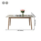Mid-Century Sintered Stone Dining Table Gray Rectangle Dining Table for Kitchen Clearhalo ' dining_table' 'Dining Tables & Seating' 'Dining Tables' 'furn' 'furn_dining_table' 'Furniture' 'furniture_dining_table' 'Kitchen & Dining Furniture' 'kitchen&dining_furn' 'kitchen' 'kitchen_dining_table' 4110440