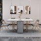 Foldable Sintered Stone Top Table Rectangle Extendable Table Clearhalo ' dining_table' 'Dining Tables & Seating' 'Dining Tables' 'furn' 'furn_dining_table' 'Furniture' 'furniture_dining_table' 'Kitchen & Dining Furniture' 'kitchen&dining_furn' 'kitchen' 'kitchen_dining_table' 4110445