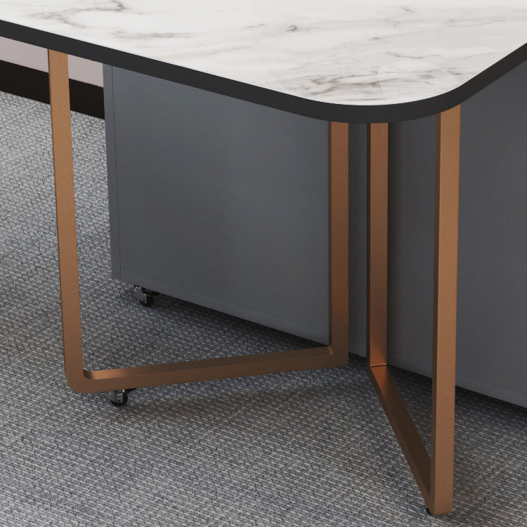 Foldable Sintered Stone Top Table Rectangle Extendable Table Clearhalo ' dining_table' 'Dining Tables & Seating' 'Dining Tables' 'furn' 'furn_dining_table' 'Furniture' 'furniture_dining_table' 'Kitchen & Dining Furniture' 'kitchen&dining_furn' 'kitchen' 'kitchen_dining_table' 4110449