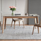 Sintered Stone Top Rectangle Table in Grey Kitchen Table with Wooden Base and 4 Legs Clearhalo ' dining_table' 'Dining Tables & Seating' 'Dining Tables' 'furn' 'furn_dining_table' 'Furniture' 'furniture_dining_table' 'Kitchen & Dining Furniture' 'kitchen&dining_furn' 'kitchen' 'kitchen_dining_table' 4110461