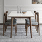 Sintered Stone Top Rectangle Table in White Kitchen Table with Wooden 4 Legs Clearhalo ' dining_table' 'Dining Tables & Seating' 'Dining Tables' 'furn' 'furn_dining_table' 'Furniture' 'furniture_dining_table' 'Kitchen & Dining Furniture' 'kitchen&dining_furn' 'kitchen' 'kitchen_dining_table' 4110471