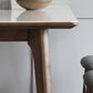 Sintered Stone Top Rectangle Table in White Kitchen Table with Wooden 4 Legs Clearhalo ' dining_table' 'Dining Tables & Seating' 'Dining Tables' 'furn' 'furn_dining_table' 'Furniture' 'furniture_dining_table' 'Kitchen & Dining Furniture' 'kitchen&dining_furn' 'kitchen' 'kitchen_dining_table' 4110478
