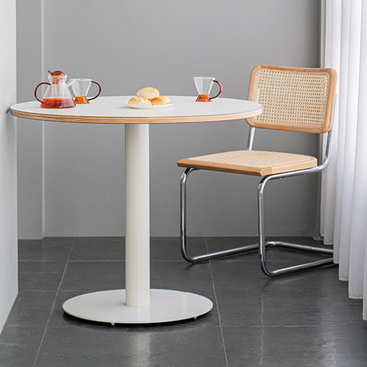 Contemporary Solid Wood Dining Table Single Pedestal Round Table for Home Clearhalo ' dining_table' 'Dining Tables & Seating' 'Dining Tables' 'furn' 'furn_dining_table' 'Furniture' 'furniture_dining_table' 'Kitchen & Dining Furniture' 'kitchen&dining_furn' 'kitchen' 'kitchen_dining_table' 4110501