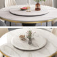 Luxury Home Round Dining Table Marble Table with Black Pedestal Base Clearhalo ' dining_table' 'Dining Tables & Seating' 'Dining Tables' 'furn' 'furn_dining_table' 'Furniture' 'furniture_dining_table' 'Kitchen & Dining Furniture' 'kitchen&dining_furn' 'kitchen' 'kitchen_dining_table' 4110521