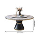 Luxury Home Round Dining Table Marble Table with Black Pedestal Base Clearhalo ' dining_table' 'Dining Tables & Seating' 'Dining Tables' 'furn' 'furn_dining_table' 'Furniture' 'furniture_dining_table' 'Kitchen & Dining Furniture' 'kitchen&dining_furn' 'kitchen' 'kitchen_dining_table' 4110525