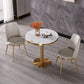 Marble Dining Table Luxury Style Single Pedestal Round Table for Dining Room Clearhalo ' dining_table' 'Dining Tables & Seating' 'Dining Tables' 'furn' 'furn_dining_table' 'Furniture' 'furniture_dining_table' 'Kitchen & Dining Furniture' 'kitchen&dining_furn' 'kitchen' 'kitchen_dining_table' 4110527