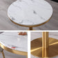 Marble Dining Table Luxury Style Single Pedestal Round Table for Dining Room Clearhalo ' dining_table' 'Dining Tables & Seating' 'Dining Tables' 'furn' 'furn_dining_table' 'Furniture' 'furniture_dining_table' 'Kitchen & Dining Furniture' 'kitchen&dining_furn' 'kitchen' 'kitchen_dining_table' 4110532