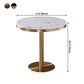 Marble Dining Table Luxury Style Single Pedestal Round Table for Dining Room Clearhalo ' dining_table' 'Dining Tables & Seating' 'Dining Tables' 'furn' 'furn_dining_table' 'Furniture' 'furniture_dining_table' 'Kitchen & Dining Furniture' 'kitchen&dining_furn' 'kitchen' 'kitchen_dining_table' 4110537