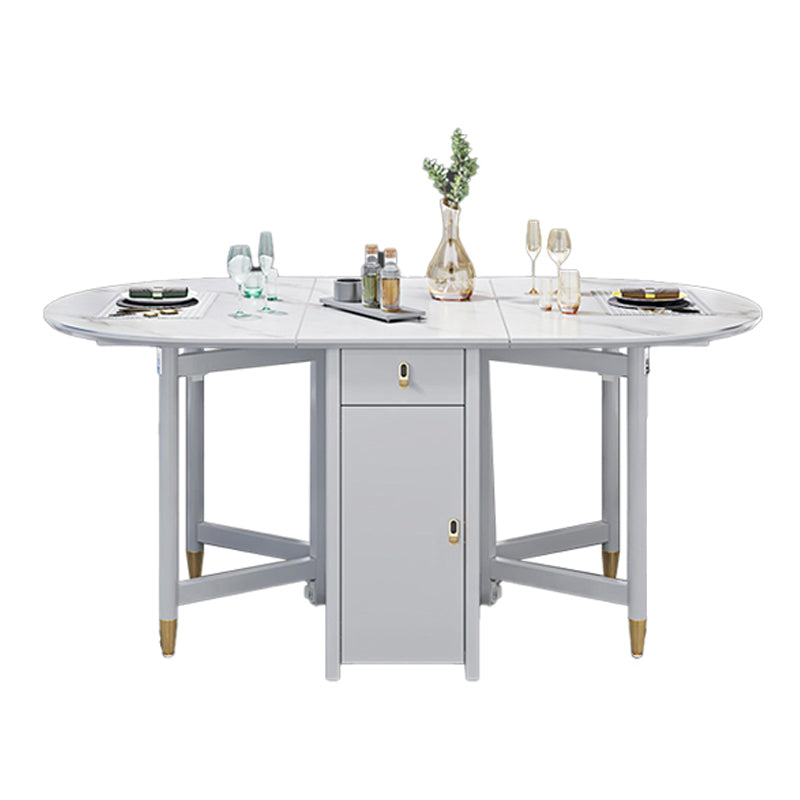 Contemporary Oval Dining Table White Dining Table with 4 Legs Without Chairs Clearhalo ' dining_table' 'Dining Tables & Seating' 'Dining Tables' 'furn' 'furn_dining_table' 'Furniture' 'furniture_dining_table' 'Kitchen & Dining Furniture' 'kitchen&dining_furn' 'kitchen' 'kitchen_dining_table' 4110562